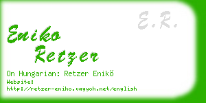 eniko retzer business card